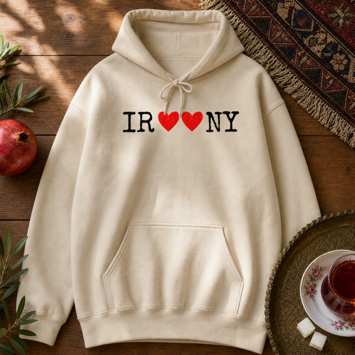 Iroony Hoodie - Sand