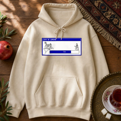 Love is Loading Hoodie - Sand