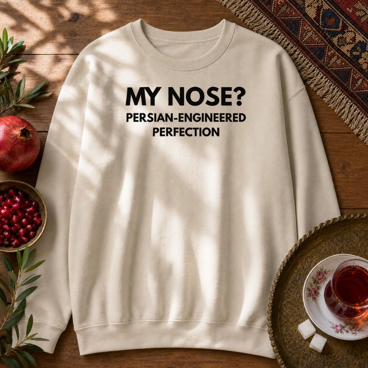 Persian Nose Sweatshirt - Sand