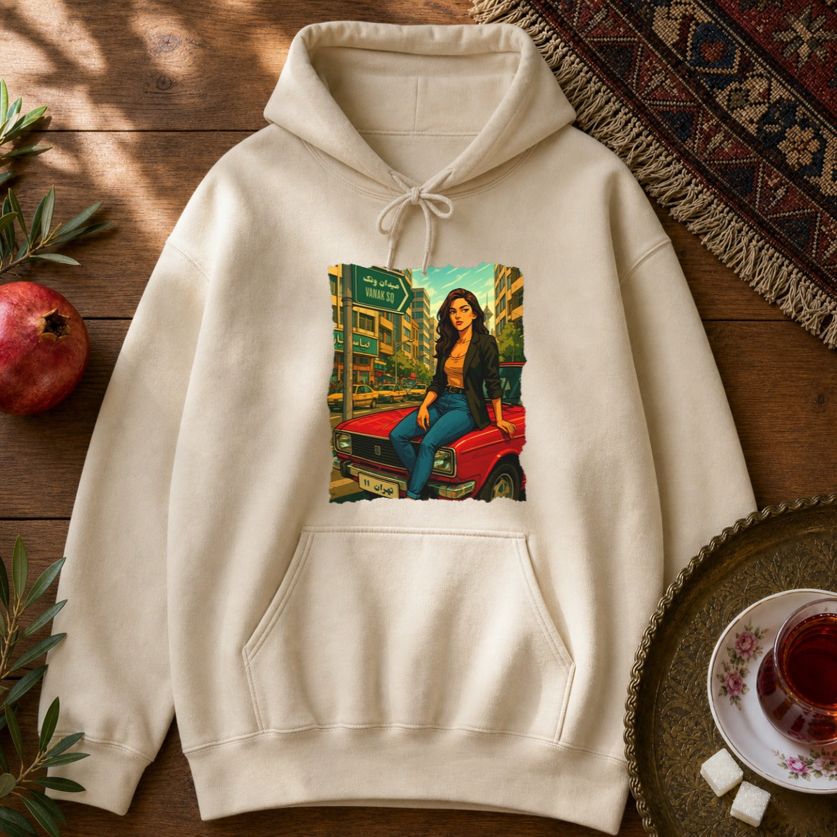 Paykan Girl Hoodie - Sand