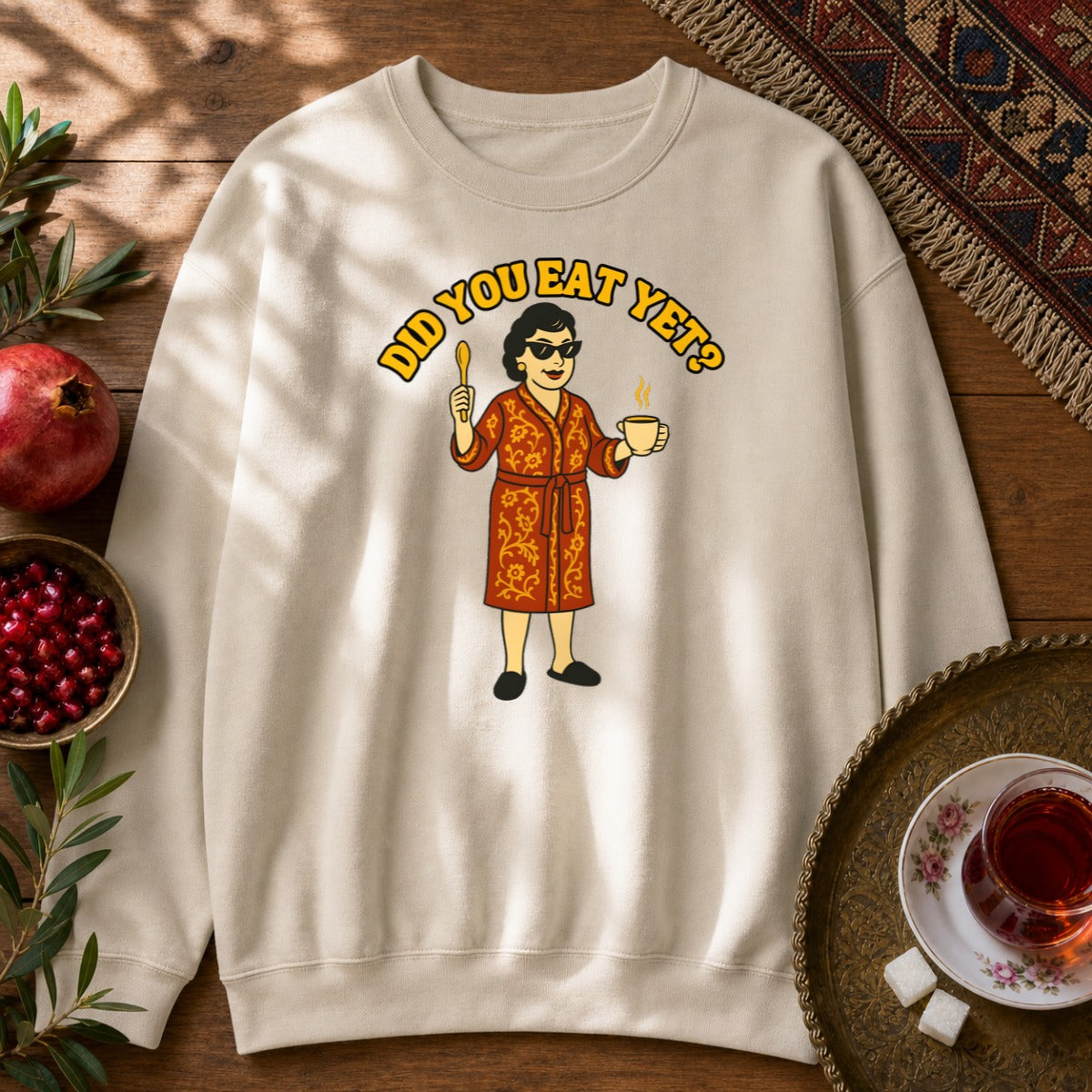 Did you eat yet? 2 Sweatshirt - Sand
