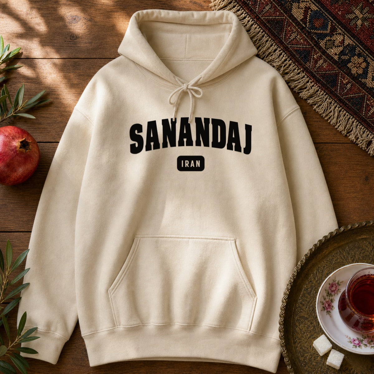 Sanandaj Hoodie - Sand
