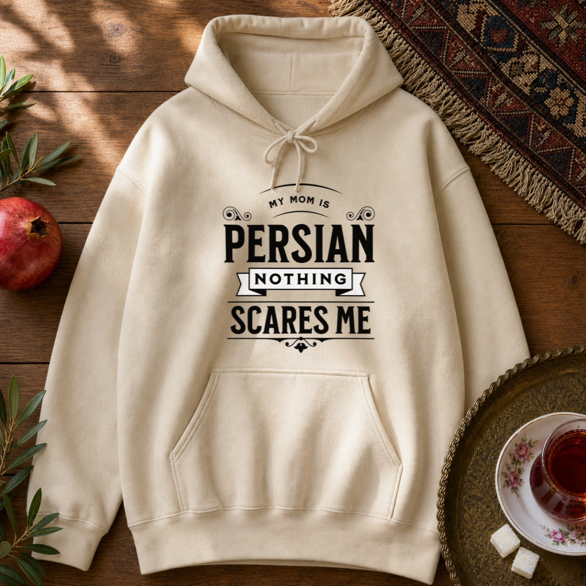 My Mom is Persian Hoodie - Sand