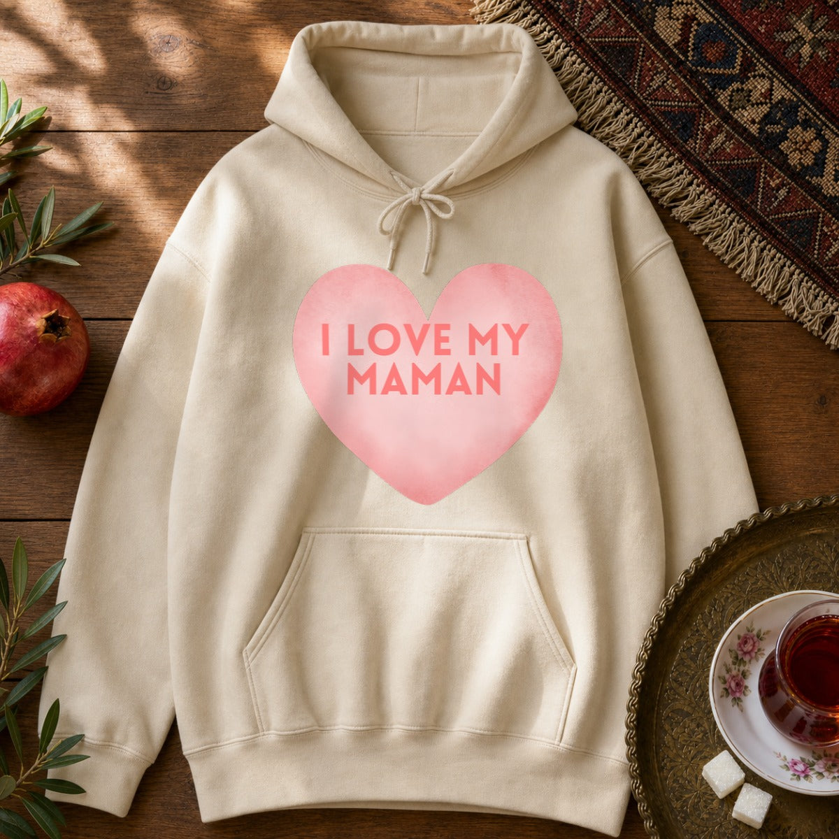 I love my Maman Hoodie - Sand