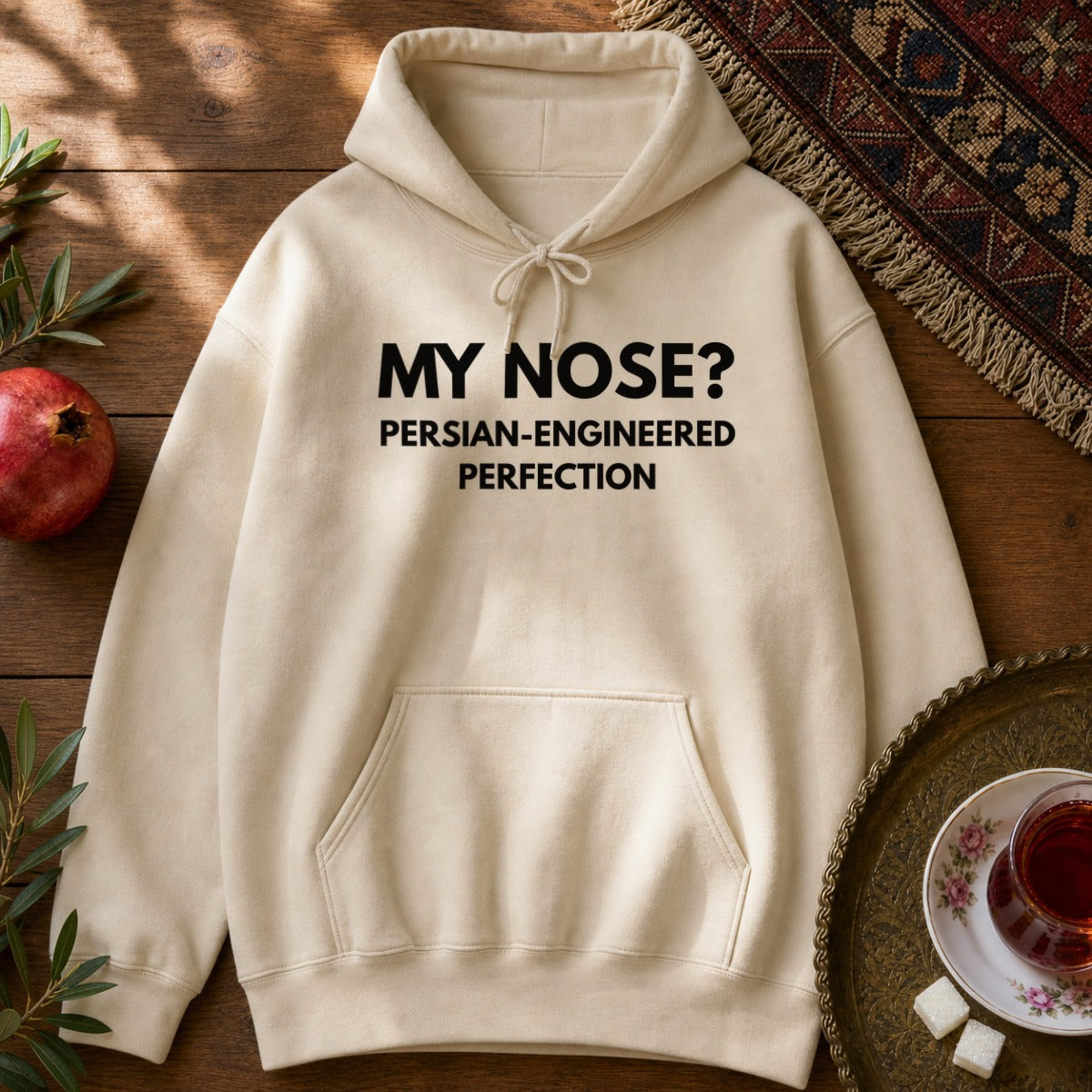 Persian Nose Hoodie - Sand