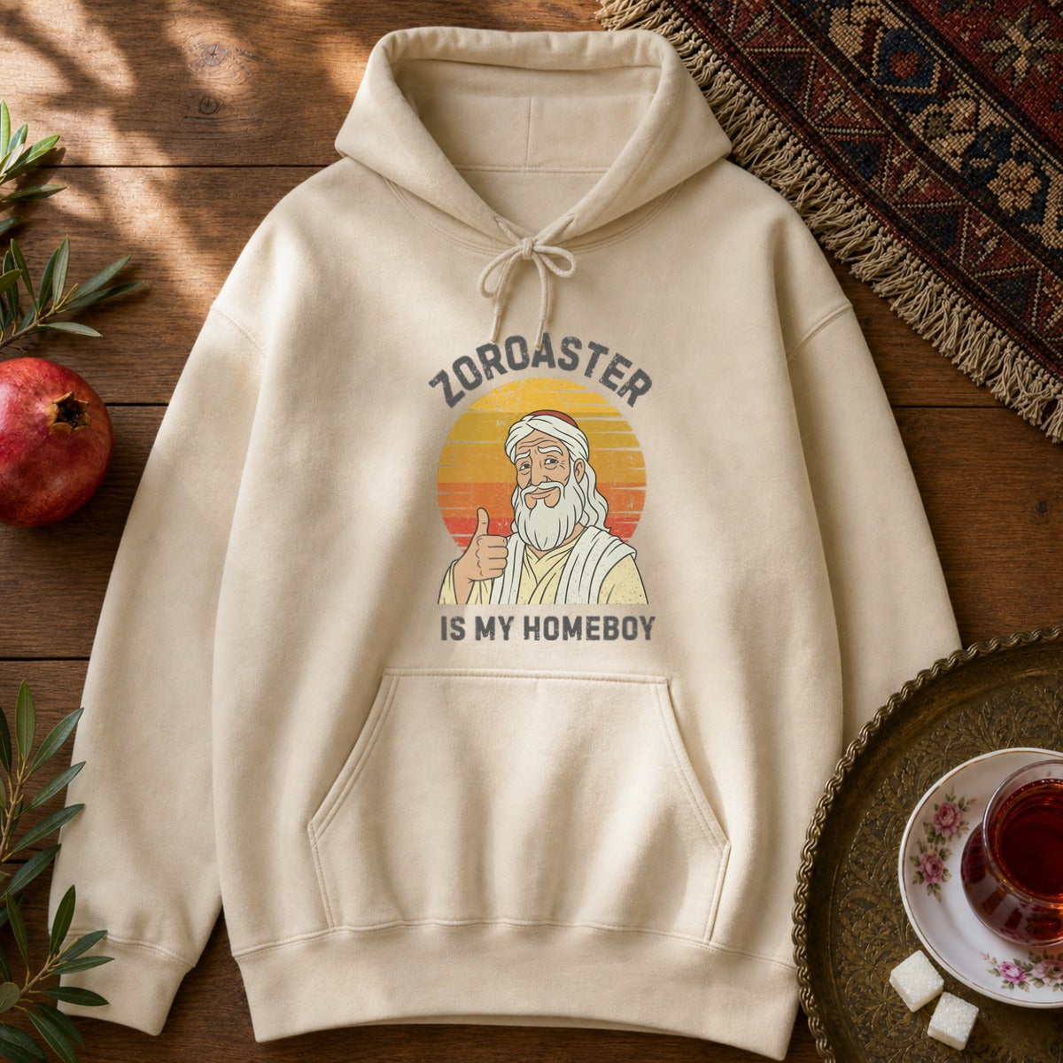 Zoroaster is my homeboy Hoodie - Sand