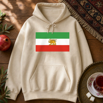 Shir-o-Khorshid (Lion & Sun) Hoodie - Sand