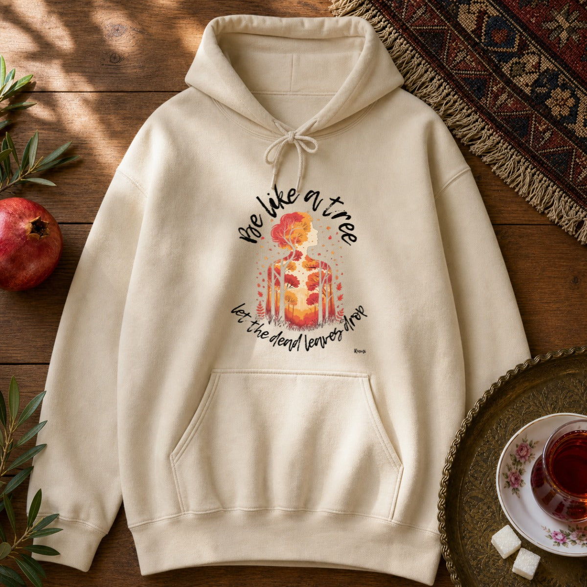 Be Like a Tree Hoodie - Sand