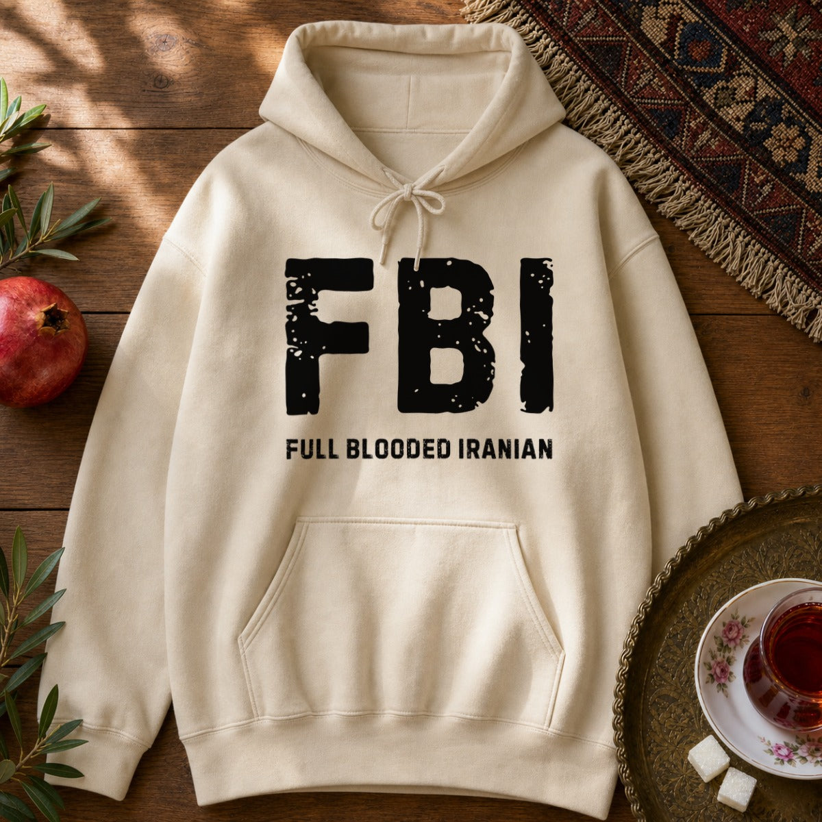 FBI Hoodie - Sand