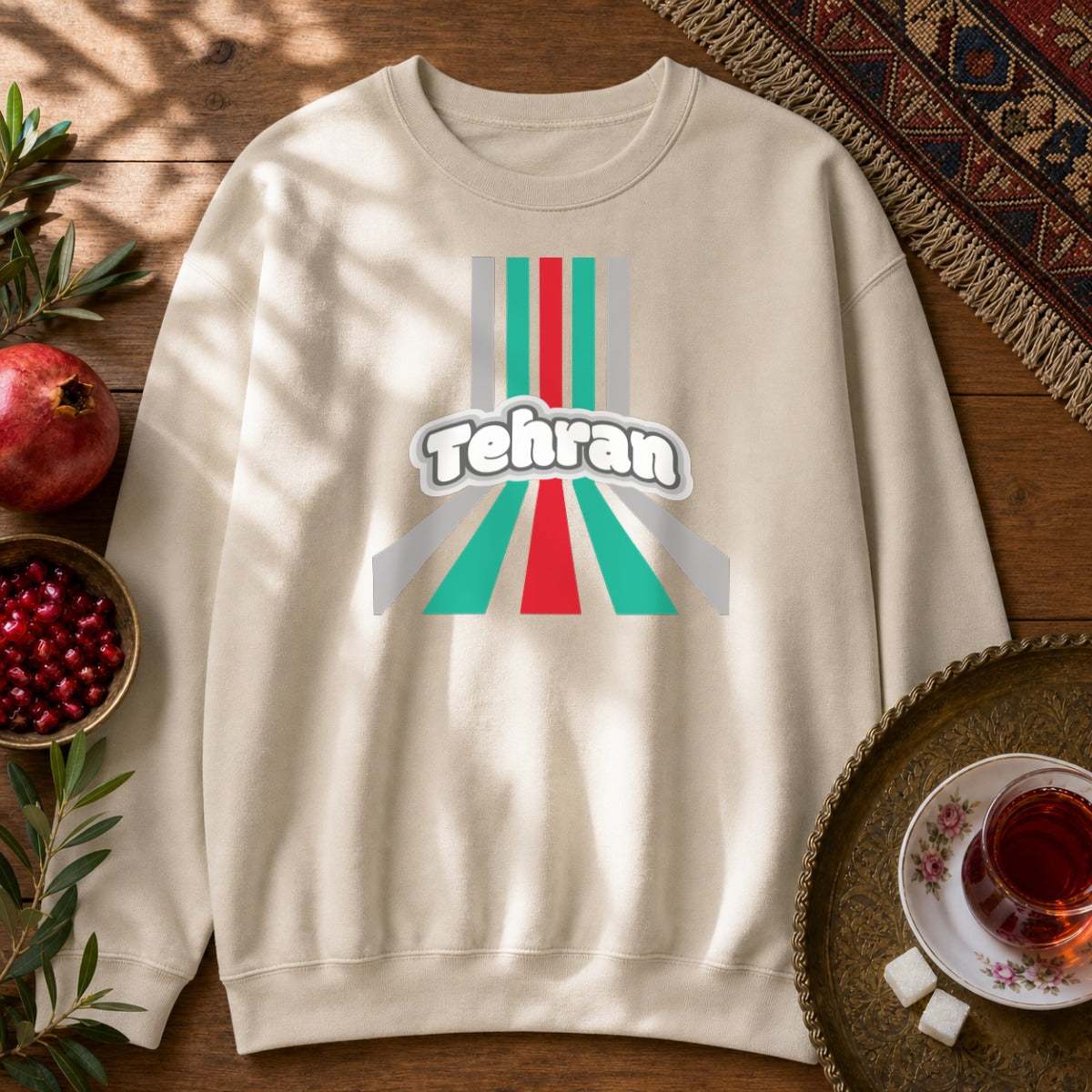 Retro Tehran Sweatshirt - Sand