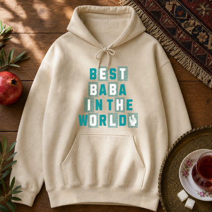 Best Baba in the World Hoodie - Sand