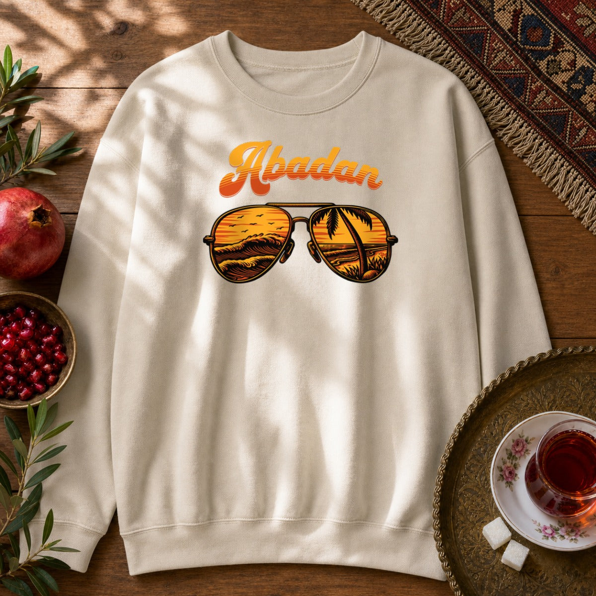 Abadan Sunglasses Sweatshirt - Sand