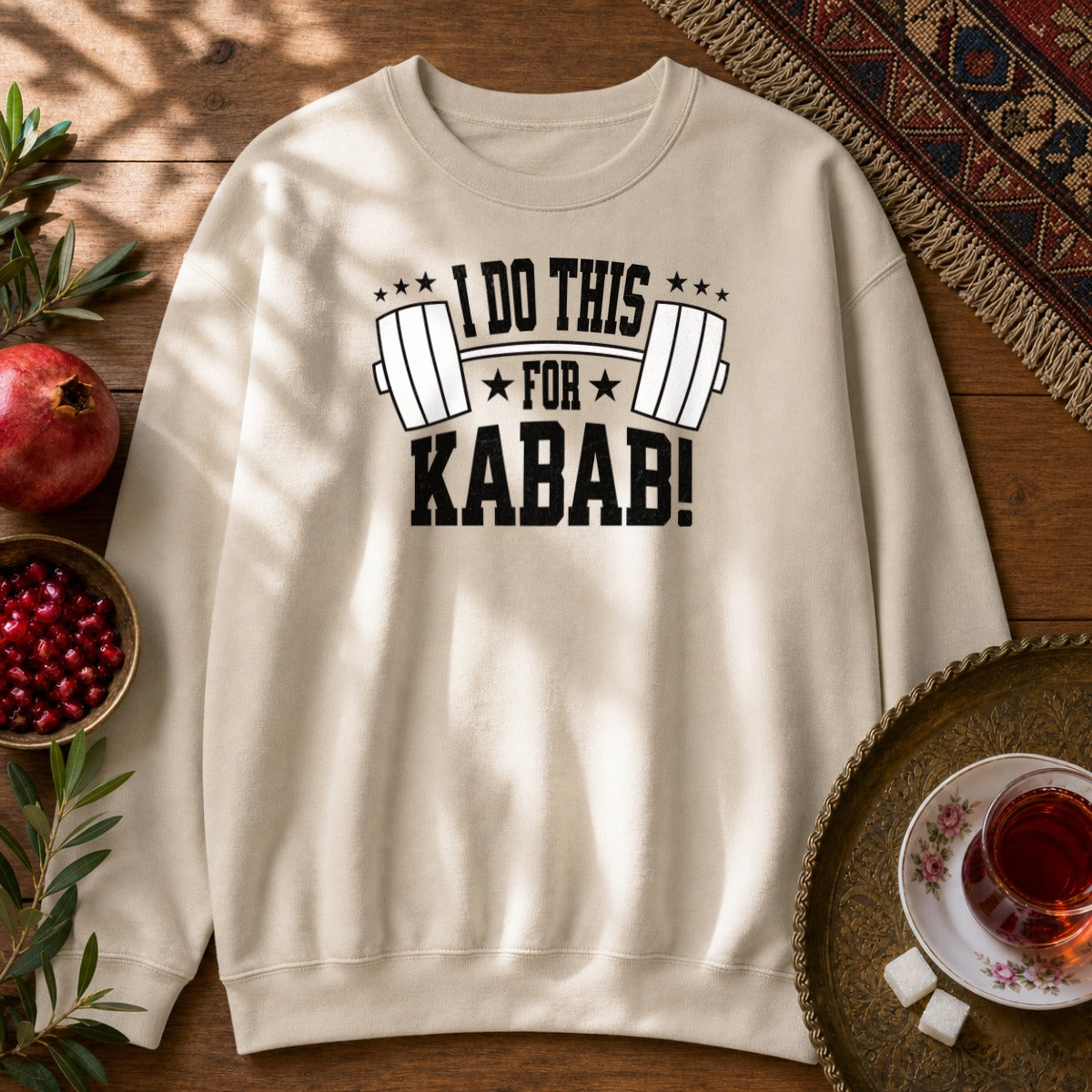 I do this for Kabab! Sweatshirt - Sand