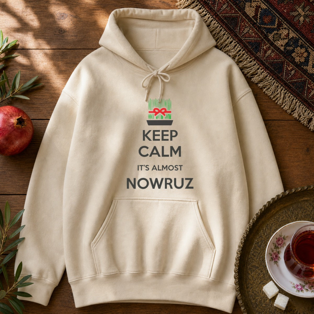 It's Almost Nowruz Hoodie - Sand