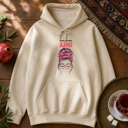 Fluent in Farsi & Sass Hoodie - Sand