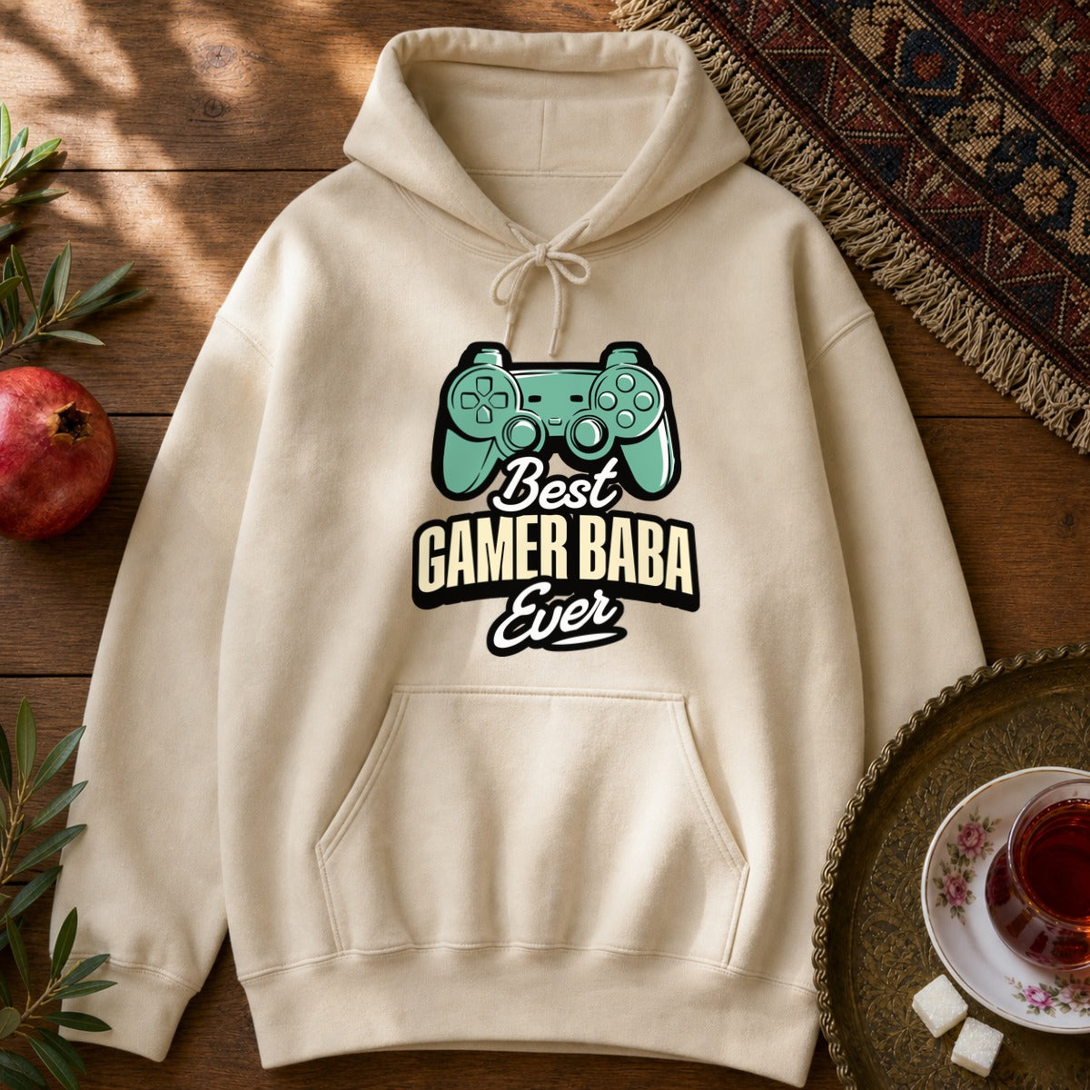 Gamer Baba Hoodie - Sand