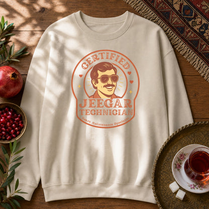 Certified Jeegar Technician Sweatshirt - Sand