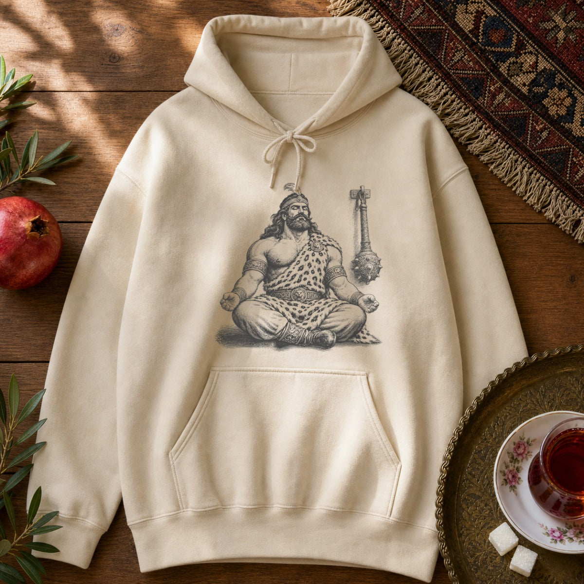 Meditating Rostam Hoodie - Sand