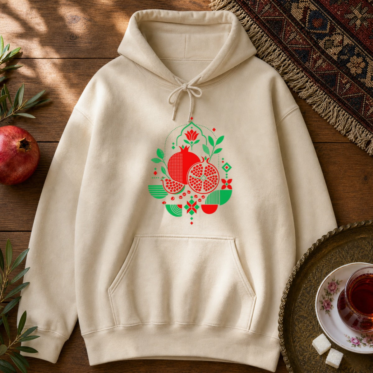 Pomegranate Hoodie - Sand