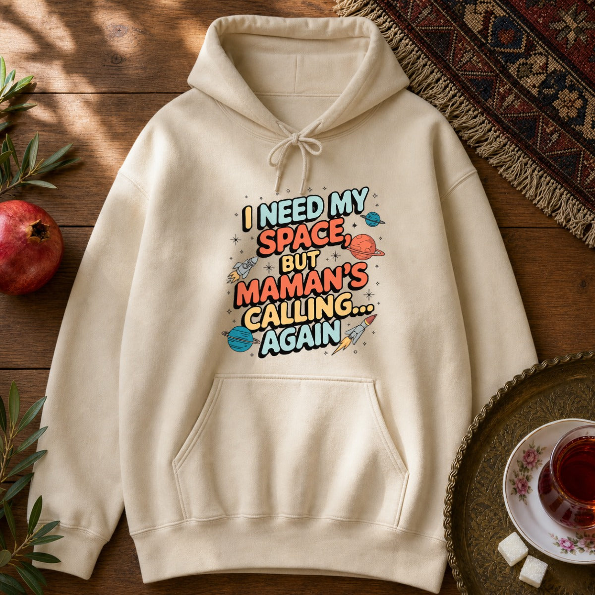 I Need My Space Hoodie - Sand