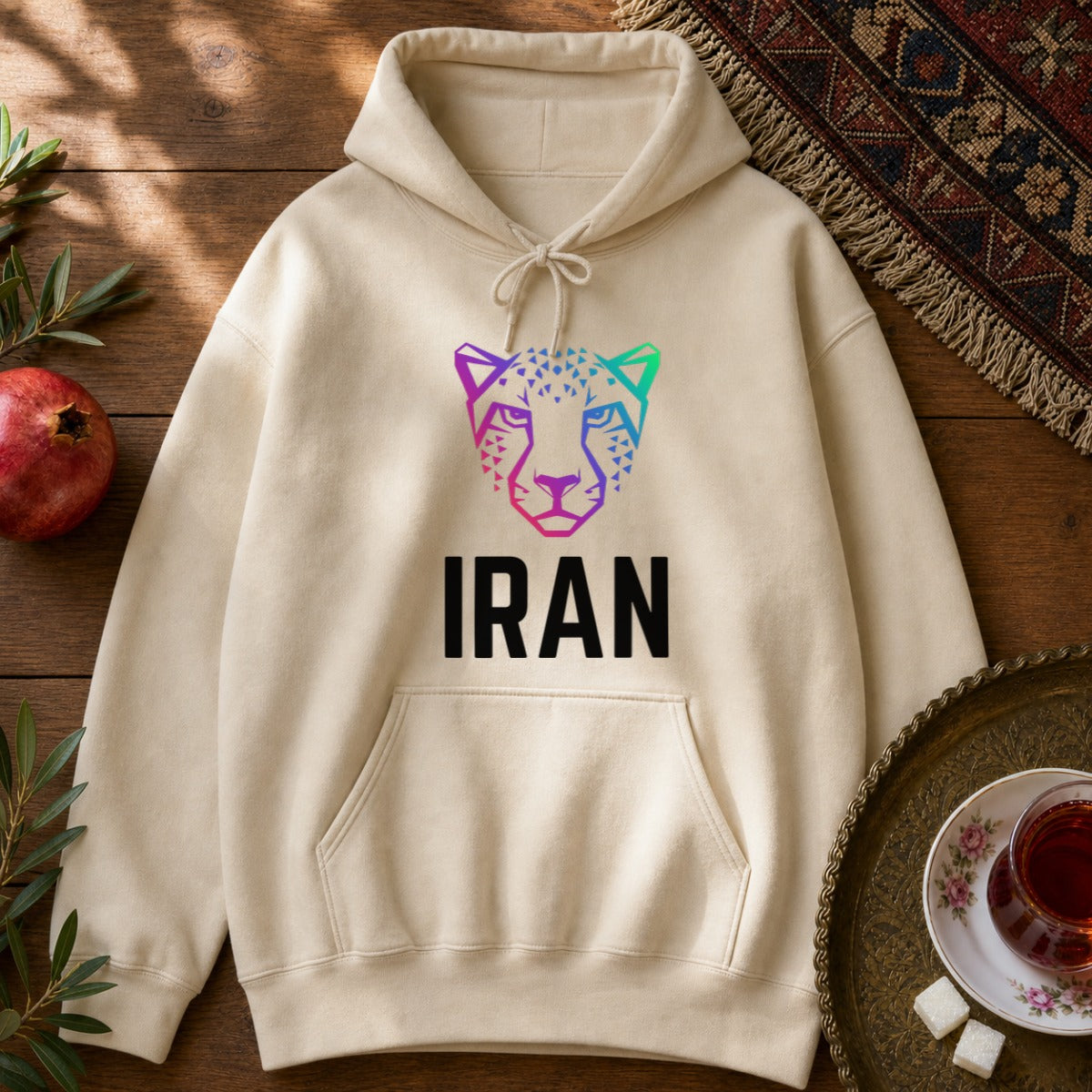 Persian Cheetah Hoodie - Sand