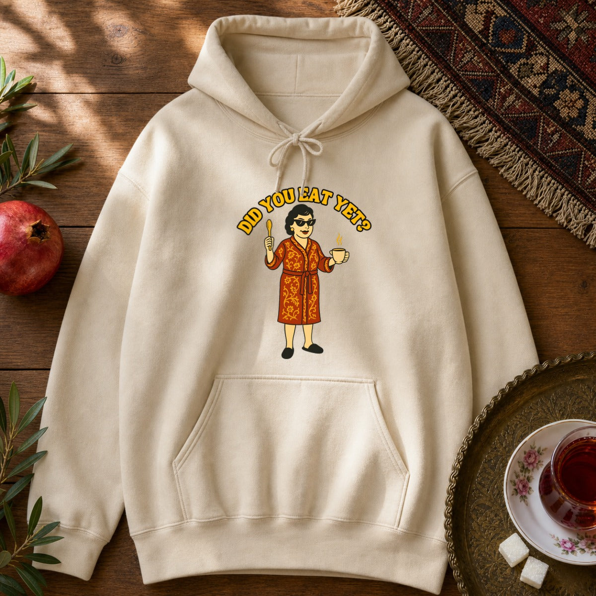 Did you eat yet? 2 Hoodie - Sand