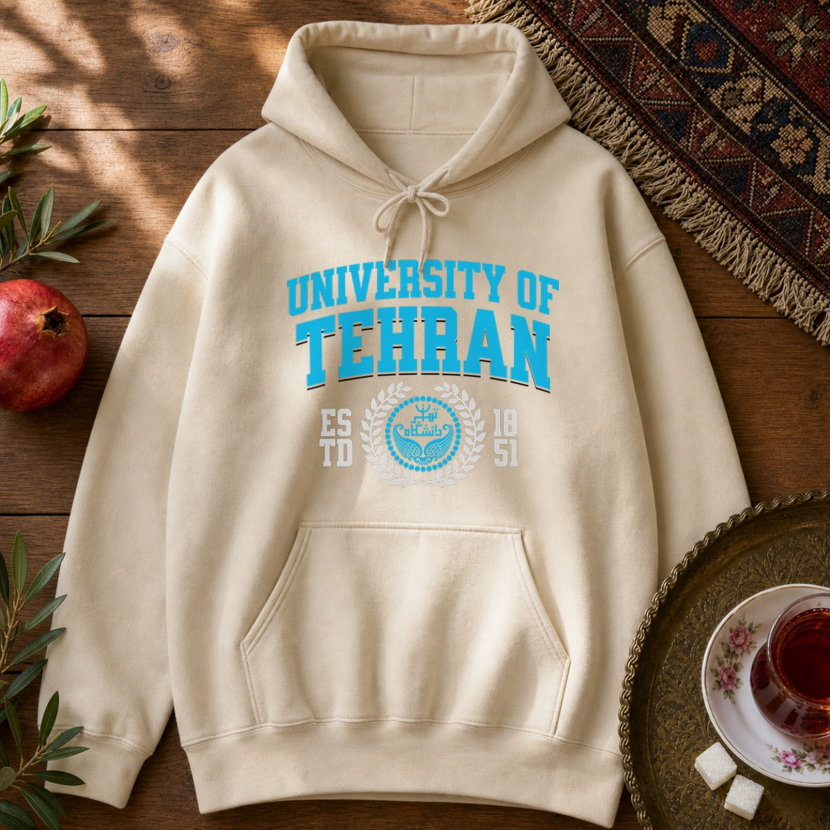 University of Tehran Hoodie - Sand