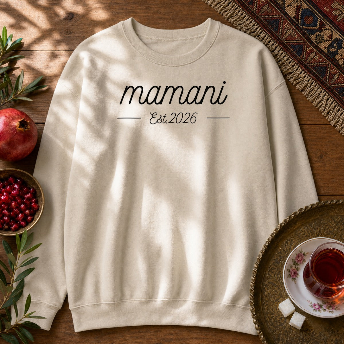 Mamani, Est 2026 Sweatshirt - Sand