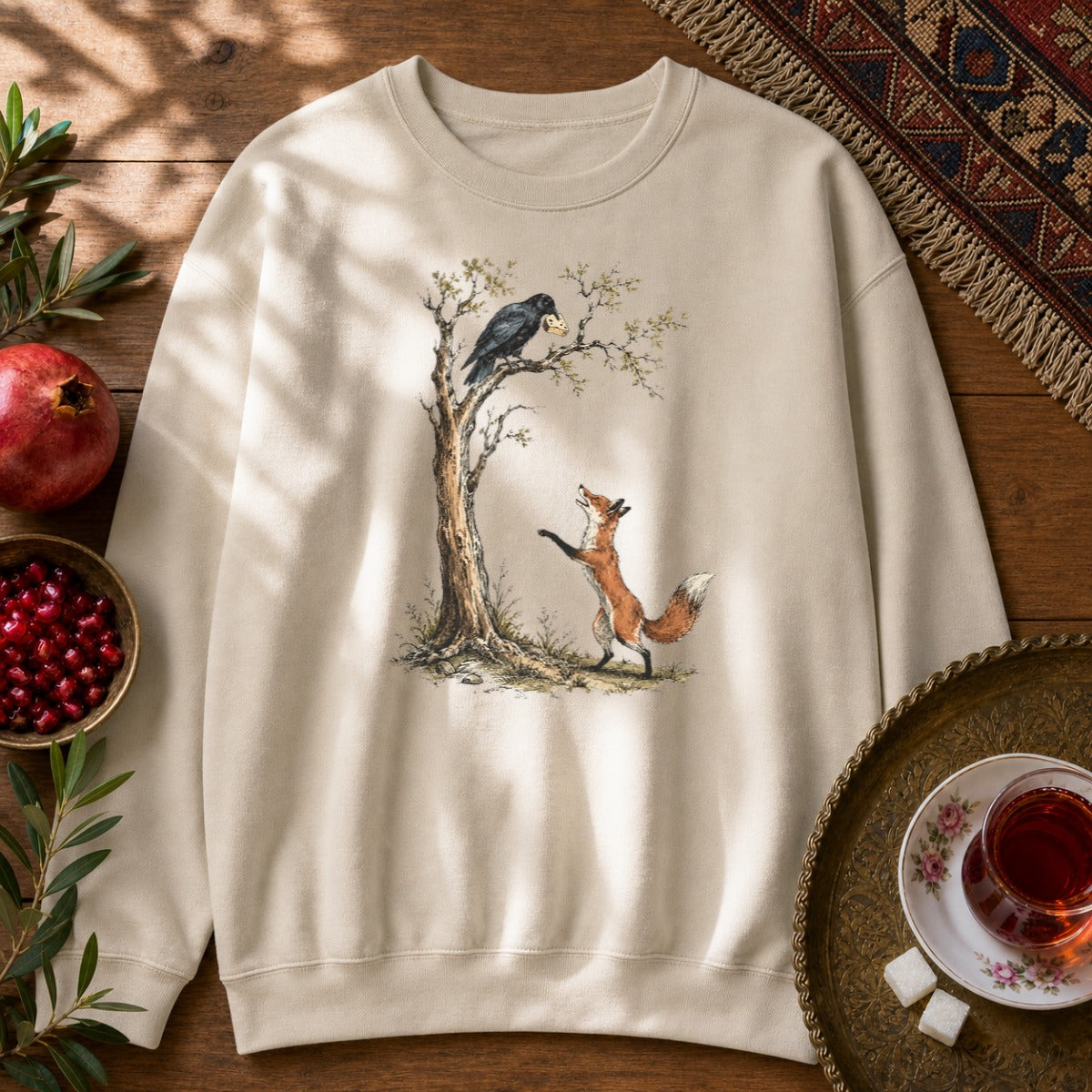 Roobah va Kalagh Sweatshirt - Sand