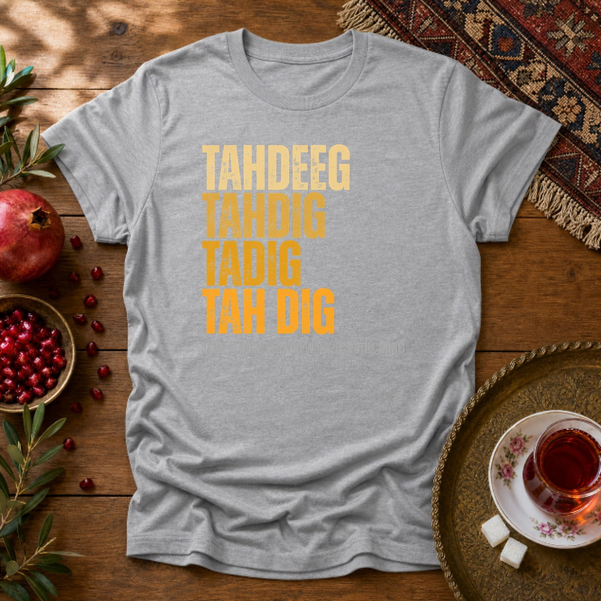 Spelling Tahdeeg Unisex T-Shirt - Sport Grey