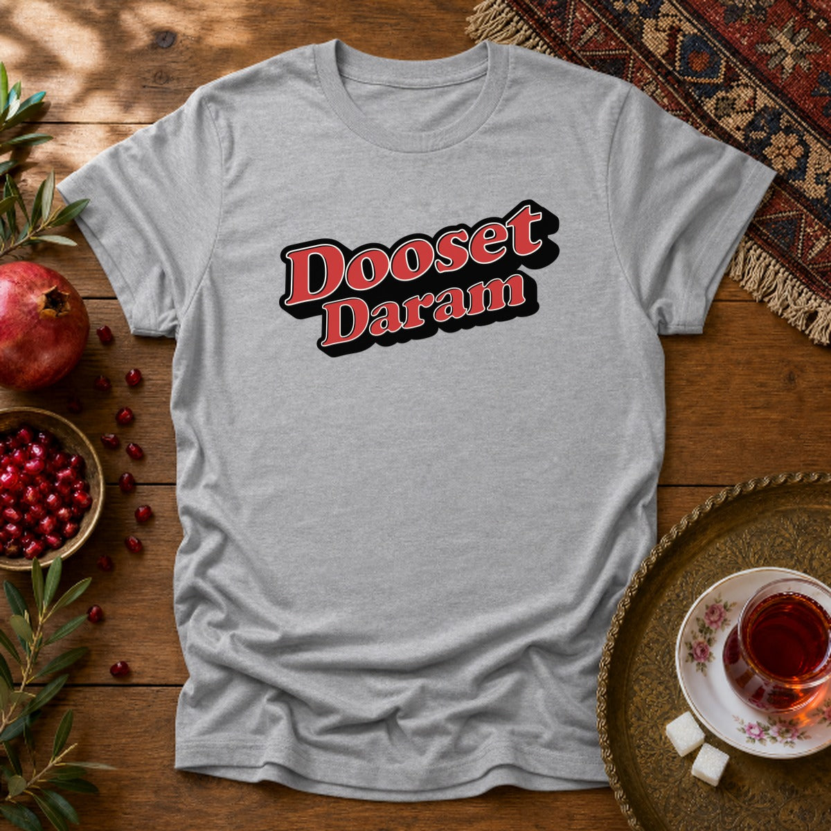 Dooset Daram Unisex T-Shirt - Sport Grey