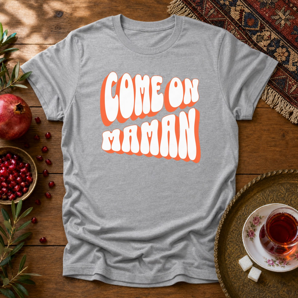 Come On Maman Unisex T-Shirt - Sport Grey