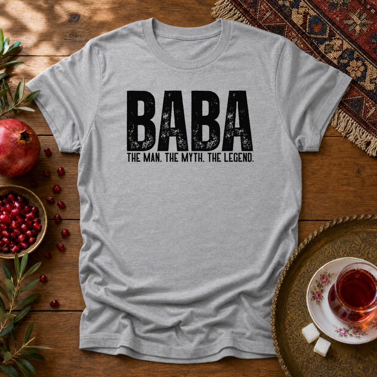 Baba, The Man, The Myth, The Legend Unisex T-Shirt - Sport Grey
