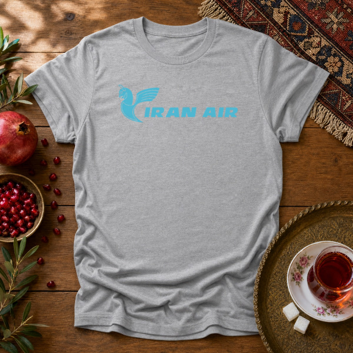 Iran Air Unisex T-Shirt - Sport Grey