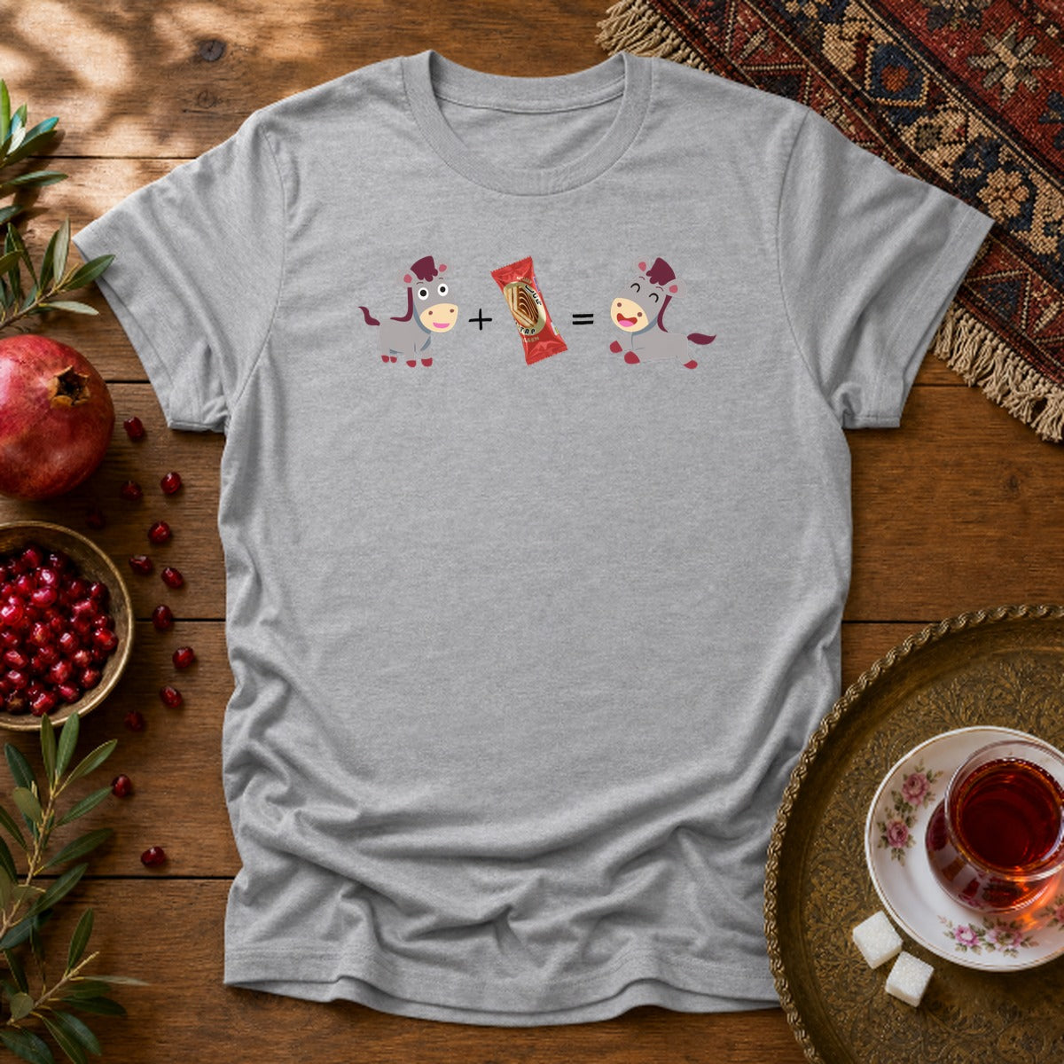 Khar & Ti Tap Unisex T-Shirt - Sport Grey