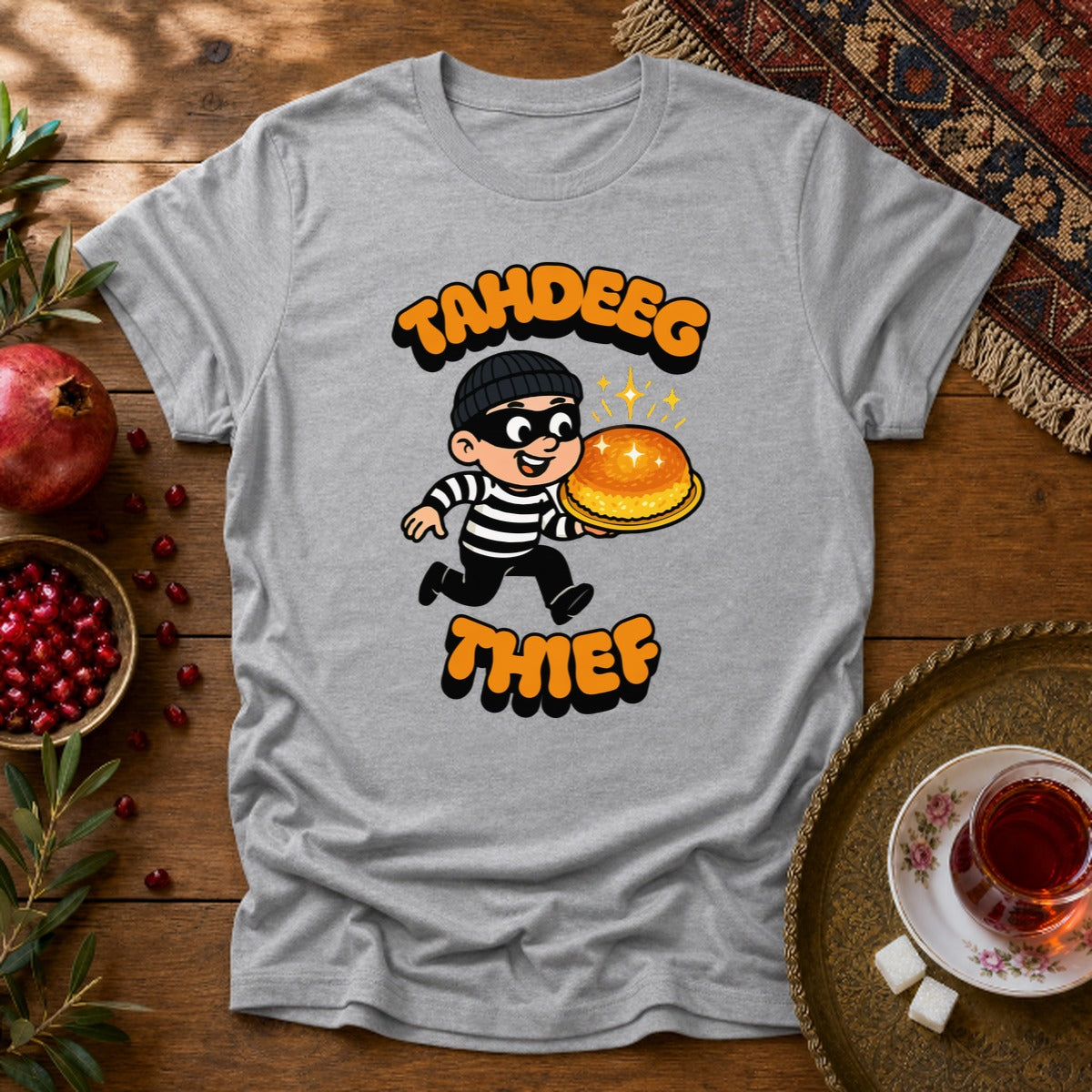Tahdeeg Thief Unisex T-Shirt - Sport Grey