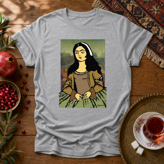Mona Lisa Unisex T-Shirt - Sport Grey