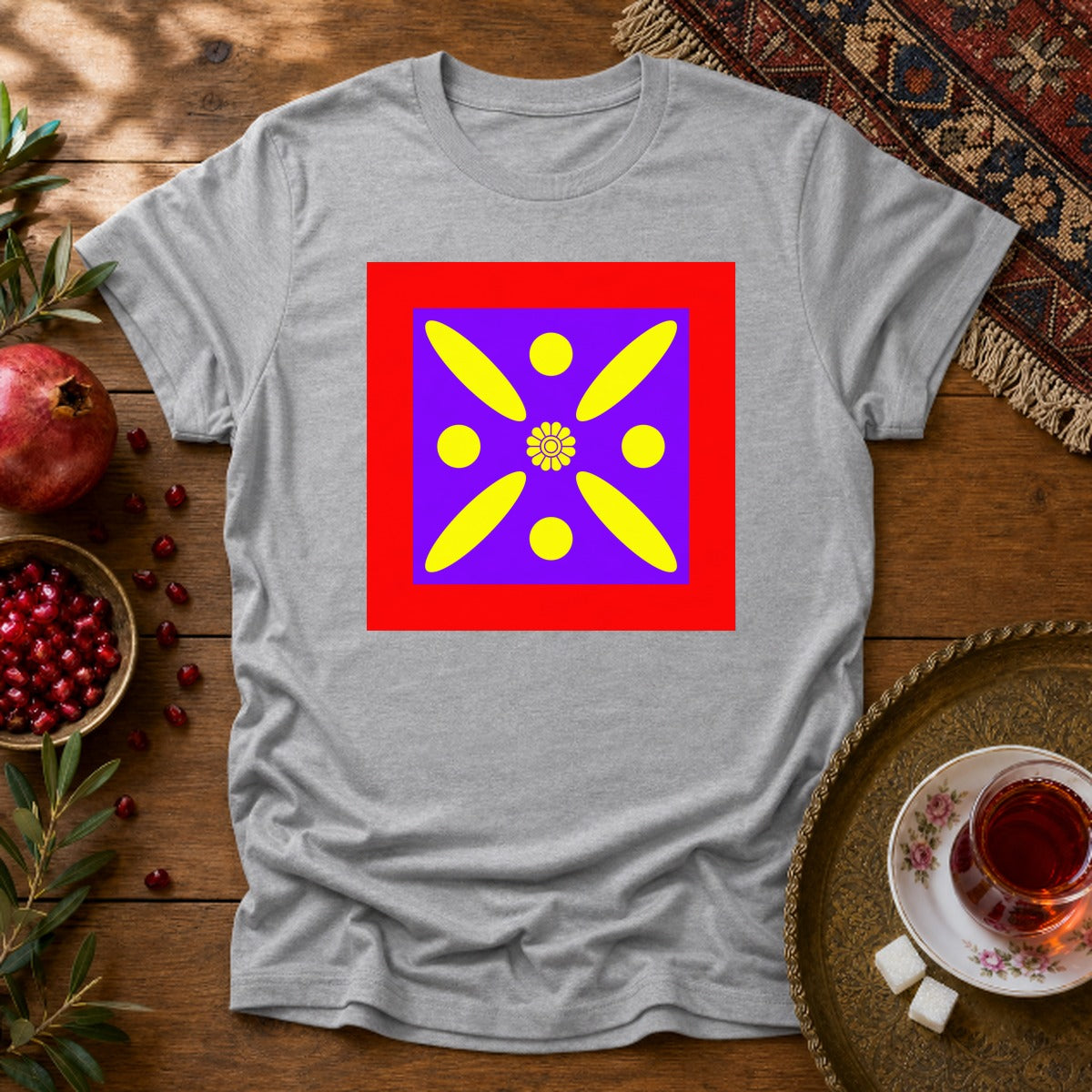 Derafshe Kaviani Unisex T-Shirt - Sport Grey