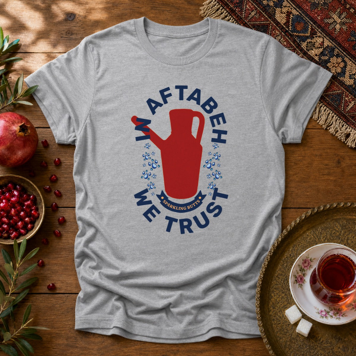 In Aftabeh We Trust Unisex T-Shirt - Sport Grey
