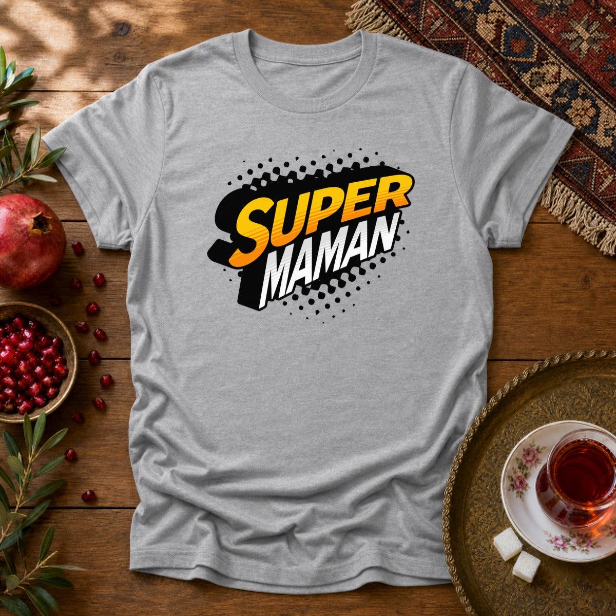 Super Maman Unisex T-Shirt - Sport Grey