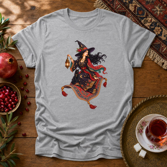 Witch and the Magic Carpet Unisex T-Shirt - Sport Grey