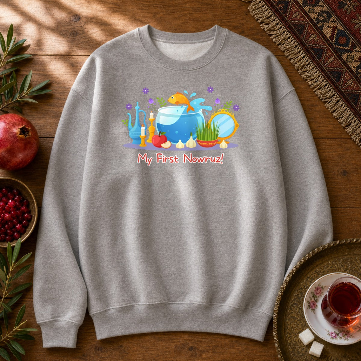 My First Nowruz Sweatshirt - Sport Grey