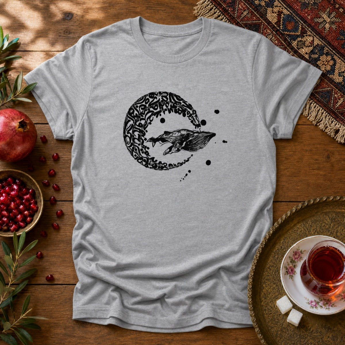 Whale Journey Unisex T-Shirt - Sport Grey