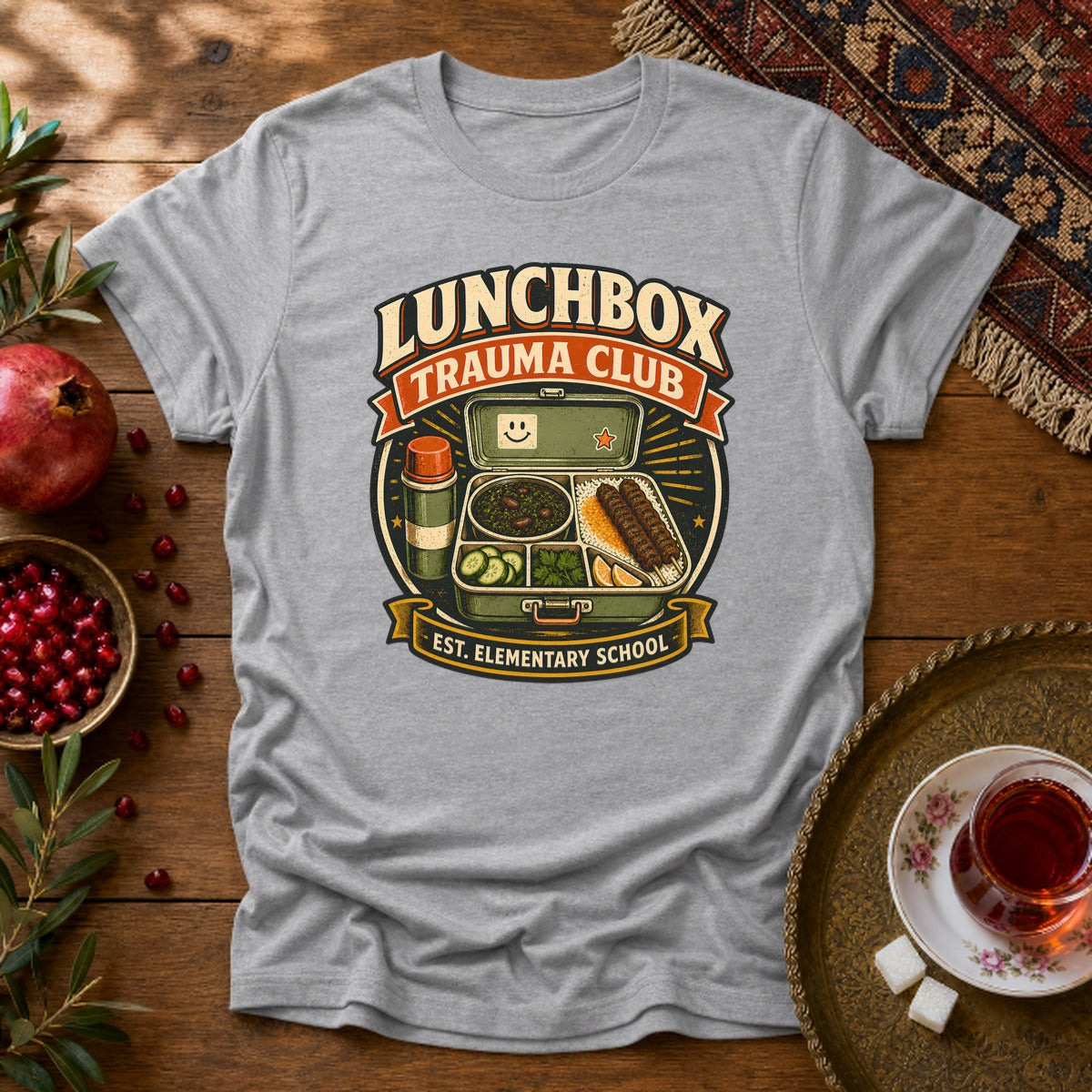Lunchbox Trauma Club Unisex T-Shirt - Sport Grey