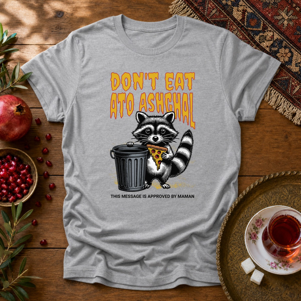 Don't Eat Ato Ashghal Unisex T-Shirt - Sport Grey