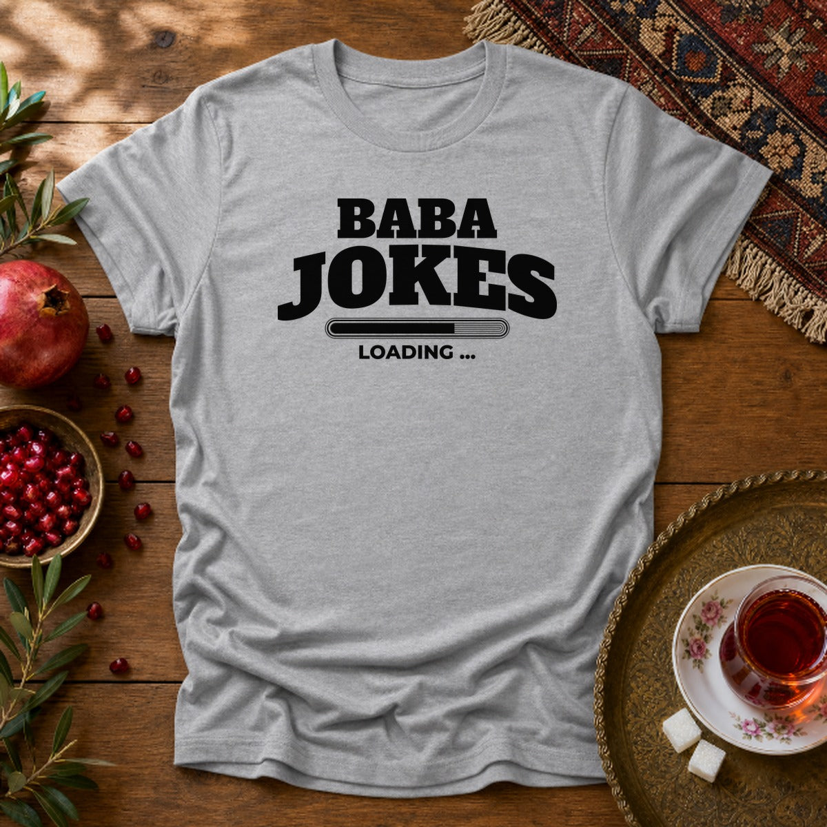 Baba Jokes Loading Unisex T-Shirt - Sport Grey