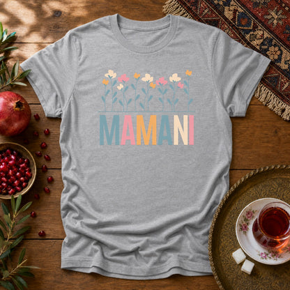 Mamani Floral Unisex T-Shirt - Sport Grey
