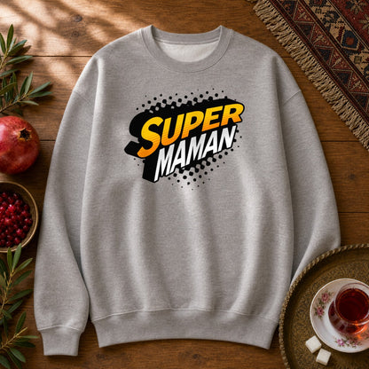 Super Maman Sweatshirt - Sport Grey