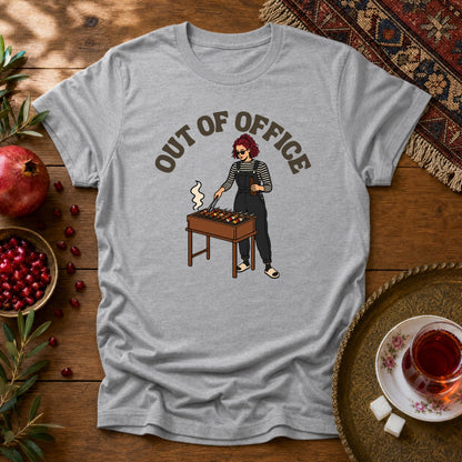 Out of Office - Female Unisex T-Shirt - Sport Grey