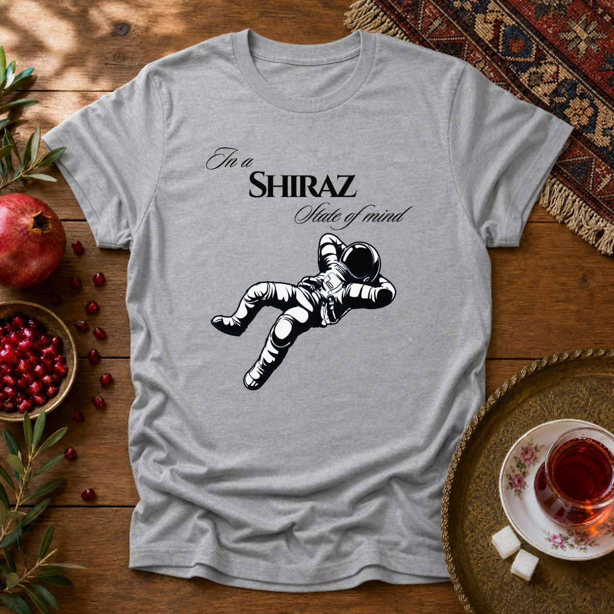 Shiraz State of Mind Unisex T-Shirt - Sport Grey